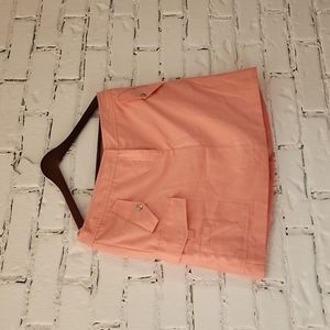 Salmon colored skorts